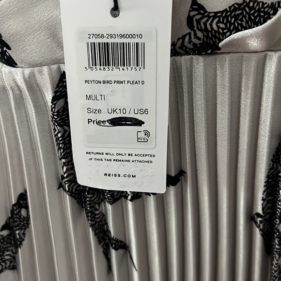 Reiss Peyton Bird Printed Dress - Picture 5 of 5